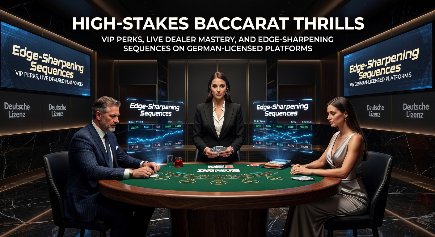 Ein eleganter High-Stakes Baccarat-Tisch mit VIP-Atmosphäre und professionellem Live-Dealer auf einer deutschen Plattform